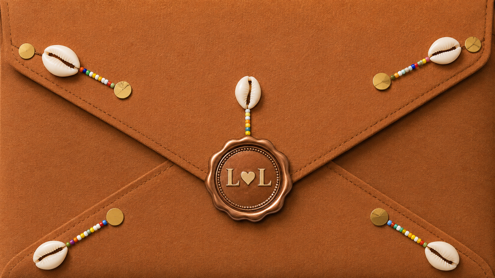 Loise and Lars wax-sealed envelope